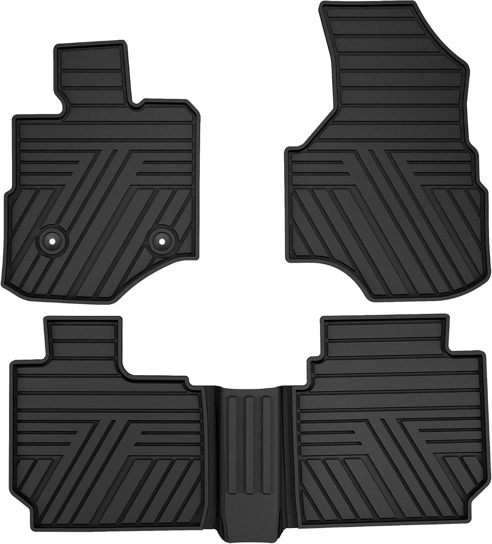 Rubber Floor Mats Custom Fit for Chevy Equinox 2012-2017, Black