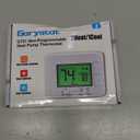 Non-Programmable Heat Pump Thermostat for House 2 Heat/1 Cool, with Temperature & Humidity Monitor and Large Green LCD