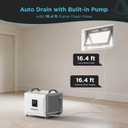 70 Pints Energy Star Commercial Dehumidifier with Pump, Portable Crawl Space Dehumidifiers for Basement and Home, Built-in Remote Control, Auto Defrost | Airecoler Stellar SP10