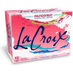 La Croix Sparkling Water, Passionfruit, 12 Fl Oz (pack of 12) Exp. 05/14/2027