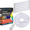PureOptics LED Professional Push Wire Matter Certified Smart Under Cabinet Lighting Kit, Adjustable White and RGB LEDs, Works with Alexa, Apple Home, Google Home, (6) 12" Bars