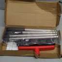 Heavy Duty Broom, 55 Inch Long Handle Outdoor Large Angle Brooms, Commercial Broom for Sweeping Indoor, for Home Garage Kitchen Office Courtyard Lobby Patio Lawn Concrete