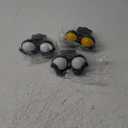 Joiedomi 3 Pack Halloween Decorations Indoor Flashing Peeping Eyes Lights with Timer, Halloween Glowing Decorations Outdoor Party Supplies, Spooky Animated Lights Eyes Decor for Yard Lawn Garden