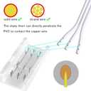 20Pcs 3 Pin 10mm LED Strip Connectors Gapless Solderless Strip to Wire Connector for 10mm IP20/IP65 SMD 5050 Dream Color LED Strip Light WS2811 WS2812B