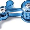 Fidget Spinner for Adults, Metal Silent Figette Office Desk Toy Quiet Cool Gadgets Gifts for Teen Boys Kid Anxiety Stress Relief Calm Down Sensory Autism Autistic ADHD Airplane Travel (Blue)