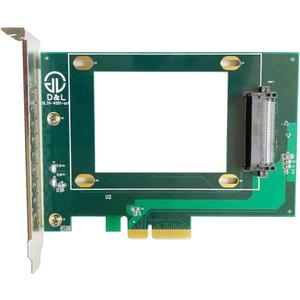 4X to .  Adapter,  4X to - Interface for 2.5" NVMe SSD(PEX4SFF8639)