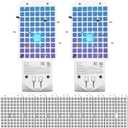 2 Pack Fly Trap Indoor(2 Device + 10 Glue Cards), Mosquito Killer, Plug-in Flying Insect Trap for Mosquito, Flies, Fruit Flies, Moths, Gnats