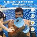 2 x Aquatic Exercise Dumbbells, 2PCS Aqua Fitness Barbells, High-Density EVA-Foam Dumbbell Set, Pool Weights Dumbbells Set for Water Aerobics Weight Loss, Pool Fitness, Water Exercise