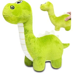Green Dinosaur Plush Toys for Kids, 12'' Brachiosaurus Stuffed Animal, Cute Plushies for Boys and Girls, Dinosaur Stuffed Animal Plush Toys for Classroom Prizes, Party Favors, Birthday Gifts