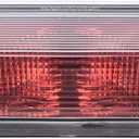 G-PLUS 3rd Brake Light, Compatible with 2004-2008 Ford F150 Truck Third Brake Lights Assembly High Mount Center Rear Roof Third Cargo Light Parking Light Halogen, Clear/Red Lens Black Housing