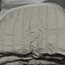 Himeet Queen Comforter Set - 7 Pieces Seersucker Bed in a Bag Queen Size, Luxury Boho Comforter Set with Sheets for All Season, Bed Set with Comforter, Sheets, Pillowcases & Shams, Beige