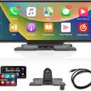 Carplay Screen Stereo 10.3 inch HD Wireless Portable Car Buddy Touchscreen Radio, Car Play & Android Auto FM Transmission Bluetooth for 7V-32V Vehicles