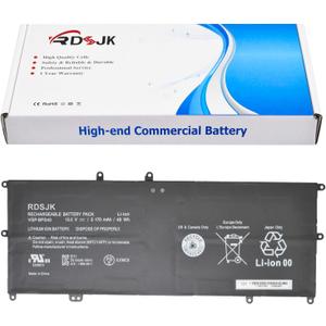 VGP-BPS40 BPS40 Laptop Battery for Sony Vaio Flip 14A SVF14N SVF14NA1UL SVF14N11CXB SVF 15A SVF15N SVF15N17CXB SVF15NB1GL SVF15NB1GU SVF15NA1GL SVF15NA1GU SVF15N18PXB SVF15N28PXB SVF15N26CXB 15V 48Wh