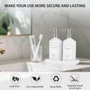 White Glass Soap Dispenser for Kitchen, Dish and Hand Soap Dispenser with Silver Stainless Steel Pump, Modern Kitchen Decor and Accessories (White Bottle/Silver Pump)
