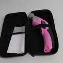 VLOXO Cordless Electric Scissors with 2 Blades Rechargeable Powerful Shears Cutting Tool for Fabric Cardboard Carpet Leather Felt with Charger & Storage Box-Pink