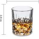 KANARS Old Fashioned Whiskey Glasses with Luxury Box - 10 Oz Rocks Barware For Scotch, Bourbon, Liquor and Cocktail Drinks - Set of 4 - Men Gift