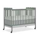 Dream On Me Carson Classic 3-in-1 Convertible Full-Size Baby Crib in Meadow Green, GreenGuard Gold & BSA, 4 Mattress Heights, Converts to Day & Toddler Bed, Locking Wheels, Classic Nursery Design