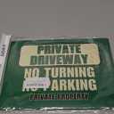 A4 Private Driveway Sign - No Turning, No Parking, Private Property Sign - Aluminium Composite Sign with Pre-Drilled Holes for Easy Mounting
