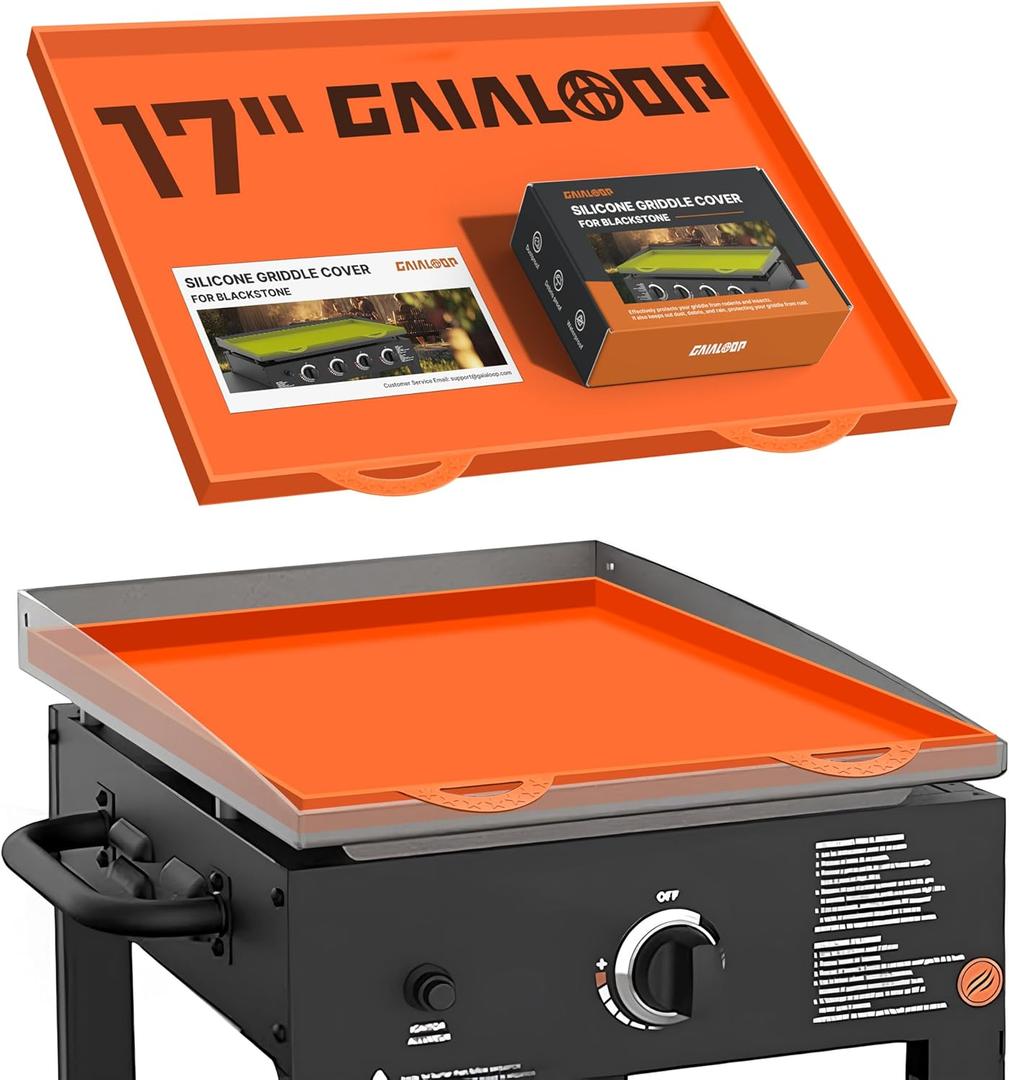 Silicone Griddle Cover Mat for Blackstone 17IN  Food Grade Silicone Grill Griddle Accessories, Heat Resistant Protective Mat