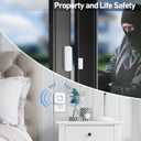 Door Chime, Satisure Wireless Door Open Contact Sensor Alarm Chime with 600 FT Range 58 Chimes 5 Volume Levels LED Indicators, Door Ringer Alert for Business/Store/Home/Office When Entering
