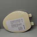 HIGHCRAFT Premium Elongated Toilet Seat with Adjustable Hinges - Molded Plastic Toilet Seat - Fits Standard Elongated Toilets - Oval Seat in Bone/Beige