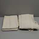 MASWOND Natural Pinch Pleated 108 Inch Curtains 2 Panels for Living Room Semi Sheer Linen Curtains Pinch Pleat Drapes for for Living Room Pinch Drapes with Hooks 50" Wx108 L (Sand Beige)