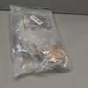 Henoyso 24 Pcs Christmas Wine Gift Bags Bulk Holiday Foil Wine Bottle Covers, Christmas Clear Gift Bags with Handles and Bow Ribbon for Xmas Wedding Engagements Party, 13 x 5 x 4 Inches (Gold)