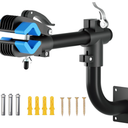 Urban Deco Bike Repair Stand Bench Mount Bike Stand Wall Mounted Bike Work Stand Bicycles Maintenance Rack Bike Clamp for Road Mountain Bike,Road Bike (13.6 inch Curved)