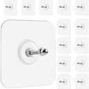 14 Pcs Wall Hooks Adhesive Picture Hooks, Heavy Duty Picture Hangers Without Nails for Hanging Transparent Waterproof Frame Hangers Sticky Hooks for Bathroom Kitchen（14mm）