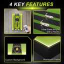 Display Wallboard for Lego Technic 42115 Lamborghini Sián FKP 37 Race Car, Display Wall Mount with Led Lights, Home Decor Adult Collectibles Wall Mount, Gift for Car Model Collectors(No Car Included)