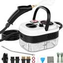 Steam Cleaner, Portable Pressurized Steamer for Cleaning with 14pcs Accessories, 6-Level Adjustable,15s Heat-Up, Handheld Steam Cleaner for Home, Tile, Dirt, Grout, Grease, Car Detailing (03-White)