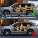 Compatible with All-New 2026-2021 Jeep Grand Cherokee L (3-Row;WL) Rear Cargo Security Shade Cover Privacy Screen Retractable Storage Tonneau Cargo Cover Luggage Security Shield Shade