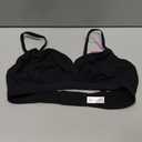 Avidlove Wireless Bras for Women Comfortable Triangle Bras Plunge Unpadded Bra Unlined Soft Smoothing Bralettes, Black, Medium