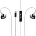 Questyle NHB12 Wired Earbud for iPhone with Headphone Amps [Apple MFi Certified] True Lossless in-Ear Earphones with Lightning Connector 192kHz Hi-Res Music IEM HiFi Stereo Audiophile Ear Buds (Silver)