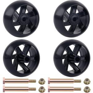 CheeMuii 4 Pack Deck Gauge Wheels Kit Fit for Most 42" 46'' 48'' 50" 52'' and 54" Decks Replace for Husqvarna 532174873 589527301 for Cub Cadet 753-04856A for MTD 133957 174873 734-03058, etc