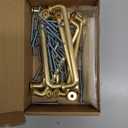 Malimali 10 Pack 5 Inch Brushed Brass Kitchen Cabinet Handles Copper Gold Cabinet Pulls Antique Dresser Drawer Pulls Farmhouse Kitchen Hardware for Cabinets Cupboard Closet