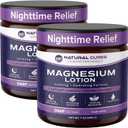 Topical Magnesium Lotion for Legs & Feet - Nighttime Magnesium Cream with Lavender, Arnica, Boswellia & MSM - Calming, Relaxing Leg Cream & Body Recovery Moisturizer, Non-Greasy, 14 oz