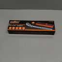 HORUSDY 3/8" Drive 90-Tooth Flex Head Ratchet Handle, 180 Adjustable CR-V Ratchet with Quick Release & Reversible Switch, 4 Swing Arc Socket Wrench for Automotive, Bike & DIY Repair