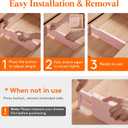 Lifewit 14 Pack Drawer Dividers 4" High, 11-17" Adjustable Drawer Organizers for Clothes, Expandable Dresser Separators in Bedroom/Bathroom/Kitchen/Fridge/Office Organization and Storage, Pink