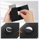 Mens Wallet Card Holder for AirTag - Genuine Leather Smart Wallet for Men Compatible with Apple Air Tag, RFID Blocking, Slim, Minimalist, 9-14 Card Capacity | ID Window | Cash Slot