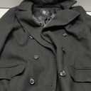 IDEALSANXUN Black Peacoat Womens Winter Coats for Women Long Pea Coat Trench Ladies Double Breasted Fall Warm Fashion Outfits, Black, XL