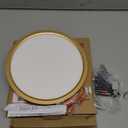 9Inch LED Flush Mount Ceiling Light Fixture, 18W(180W Equivalent), 1800LM, 3000K Warm White, IP40, Flat Modern LED Ceiling Lights for Bedrooms, Living Rooms, Bathrooms, Stairwells, (Gold)