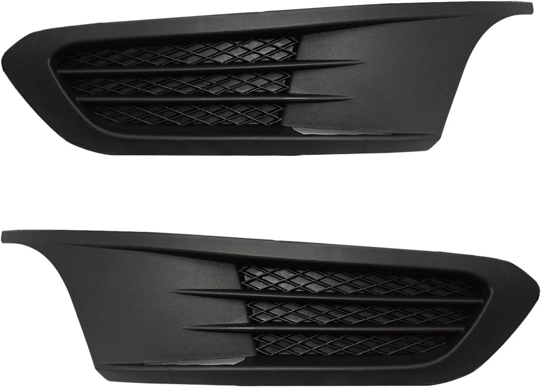 2011-2014 for Jetta Fog Light Cover Set Driver & Passenger Side Left/Right Side Black - 5C68536659B9 VW1038119, 5C6853666H9B9 VW1039119