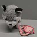 Hopearl Walking Husky Interactive Electronic Pet Musical Dog Toy Remote Control Leash Animated Puppy Singing Barking Wagging Tail Touch Recognition Gifts for Toddlers Birthday, Gray, 9''