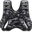 ZELUS Weighted Vest, 8lb Weight Vest with Reflective Stripe for Workout, Strength Training, Running, Fitness, Muscle Building, Weight Loss, Weightlifting