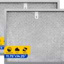 Allure Stove Range Hood Filter BPS1FA30 99010299 11.75"*14.25" Compatible For B-roan N-utone Aluminum Grease Mesh Charcoal Carbon Combo 30" wide QS Series Replaces 99010305 AP3378953 Range Hood Filter