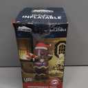 eLUUGIE 5ft Christmas Inflatable Gingerbread Man Decor Yard Indoor/Outdoor Inflatable Decoration for Christmas Party Porch/Yard/Garden/Lawn