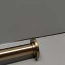 Ivilon Tension Curtain Rod - Spring Tension Rod for Windows or Shower, 54 to 90 Inch. Warm Gold