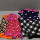 Rbenxia 4 Pieces Dog Fleece Sweaters Puppy Warm Sweater Doggie Sweatshirt Soft Fleece Dog Pajamas Puppy Clothes Winter Dogs Outfits for Small Dogs Cat Pets (Medium)