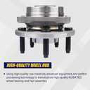 KUSATEC 513275 Front/Rear Wheel Hub & Bearing Assembly Compatible with Ford Edge 2011-2014/Flex 2009-2018/Taurus 2010-2019, Lincoln MKS 2009-2016/MKT 2010-2019/MKX 2011-2015, 5 Lugs w/ABS